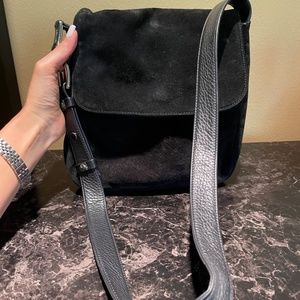 Enzo Angiolini Crossbody Satchel , Suede, motorcycle, Renaissance